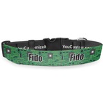 Circuit Board Deluxe Dog Collar - Large (13" to 21") (Personalized)