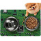 Circuit Board Dog Food Mat - Small w/ Name and Initial