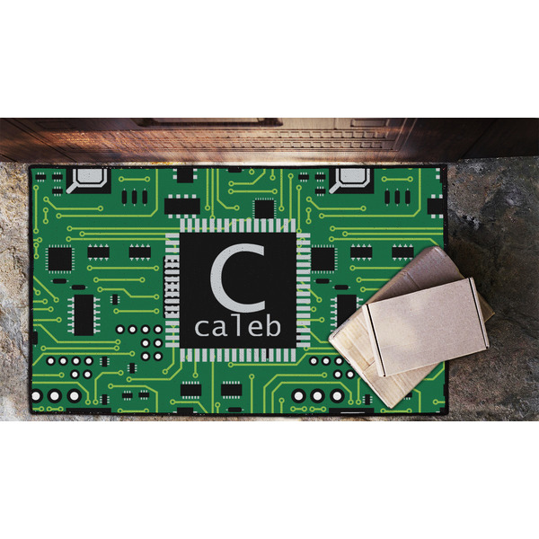 Circuit Board Door Mat - LIFESTYLE (Lrg)