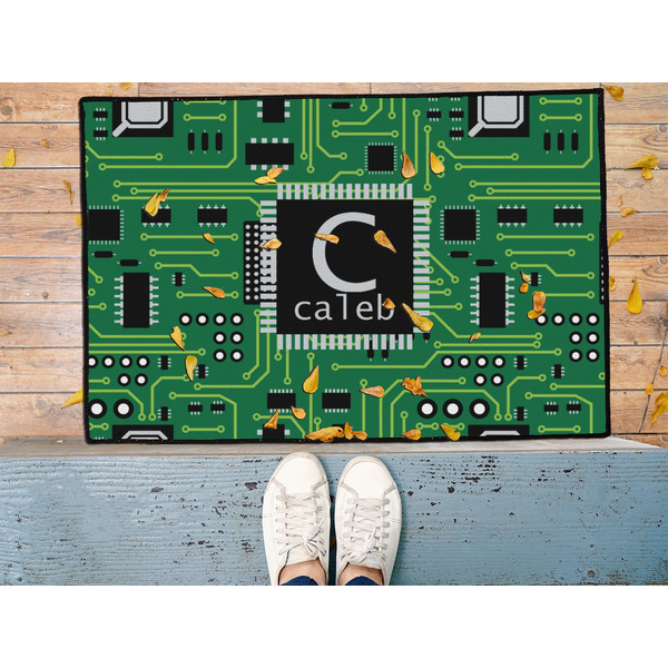 Circuit Board Door Mat - LIFESTYLE (Med)