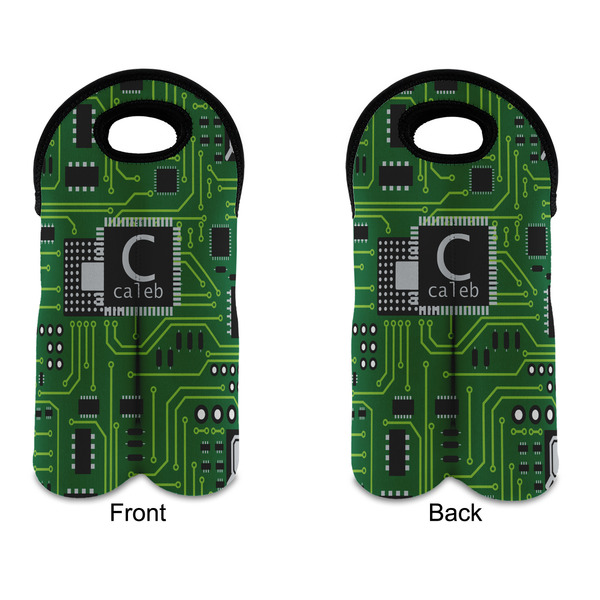 Circuit Board Double Wine Tote - APPROVAL (new)