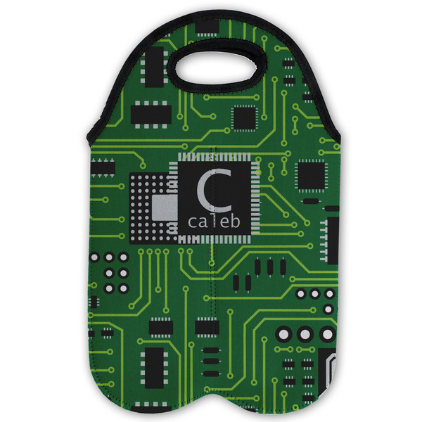 Circuit Board Double Wine Tote - Flat (new)