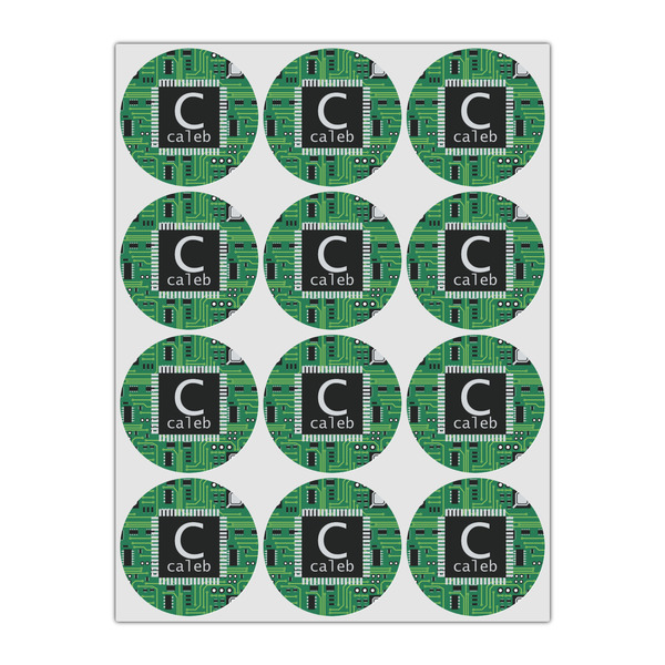 Circuit Board Drink Topper - Small - Set of 12