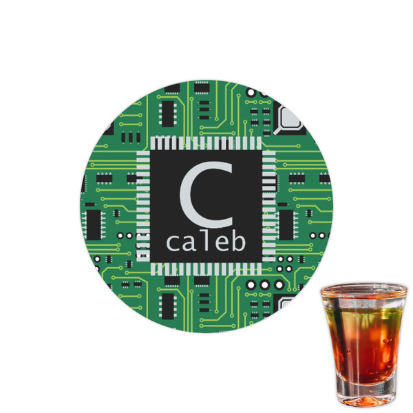 Custom Circuit Board Printed Drink Topper - 1.5" (Personalized)