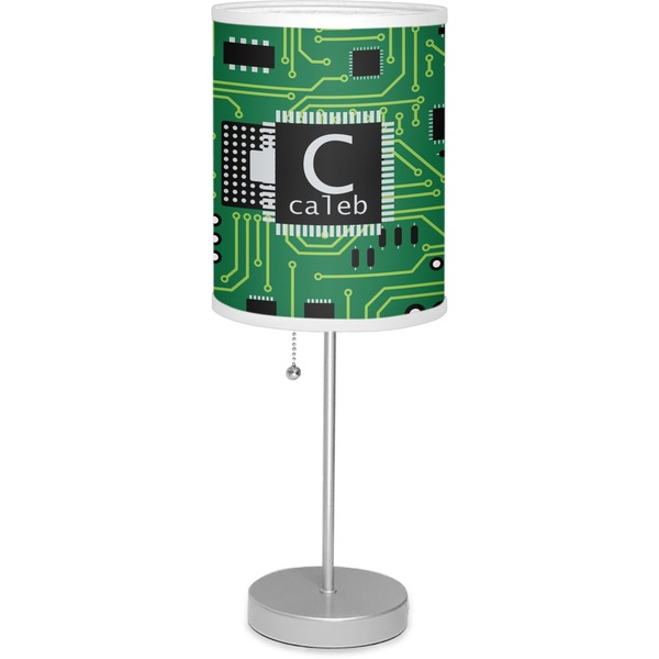 Custom Circuit Board Lamp with Drum Shade (Personalized)
