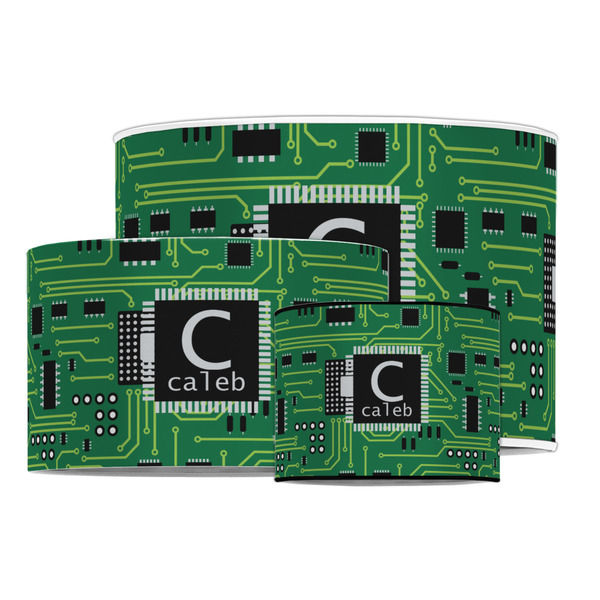 Circuit Board Drum Lampshades - MAIN