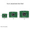 Circuit Board Drum Lampshades - Sizing Chart