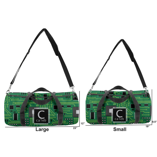 Circuit Board Duffle Bag Small and Large