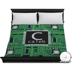 Circuit Board Duvet Cover - King (Personalized)