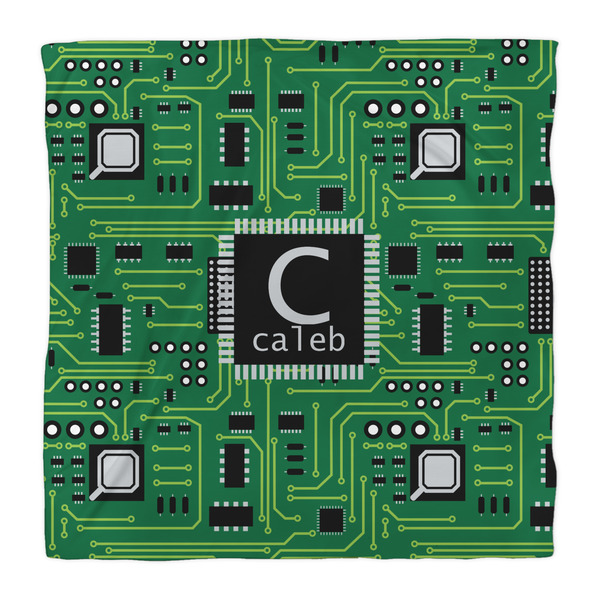 Circuit Board Duvet Cover - Queen - Front