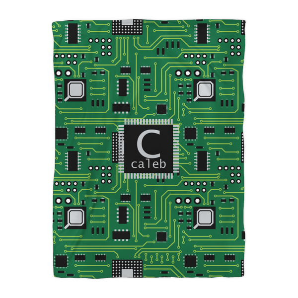 Circuit Board Duvet Cover - Twin XL - Front