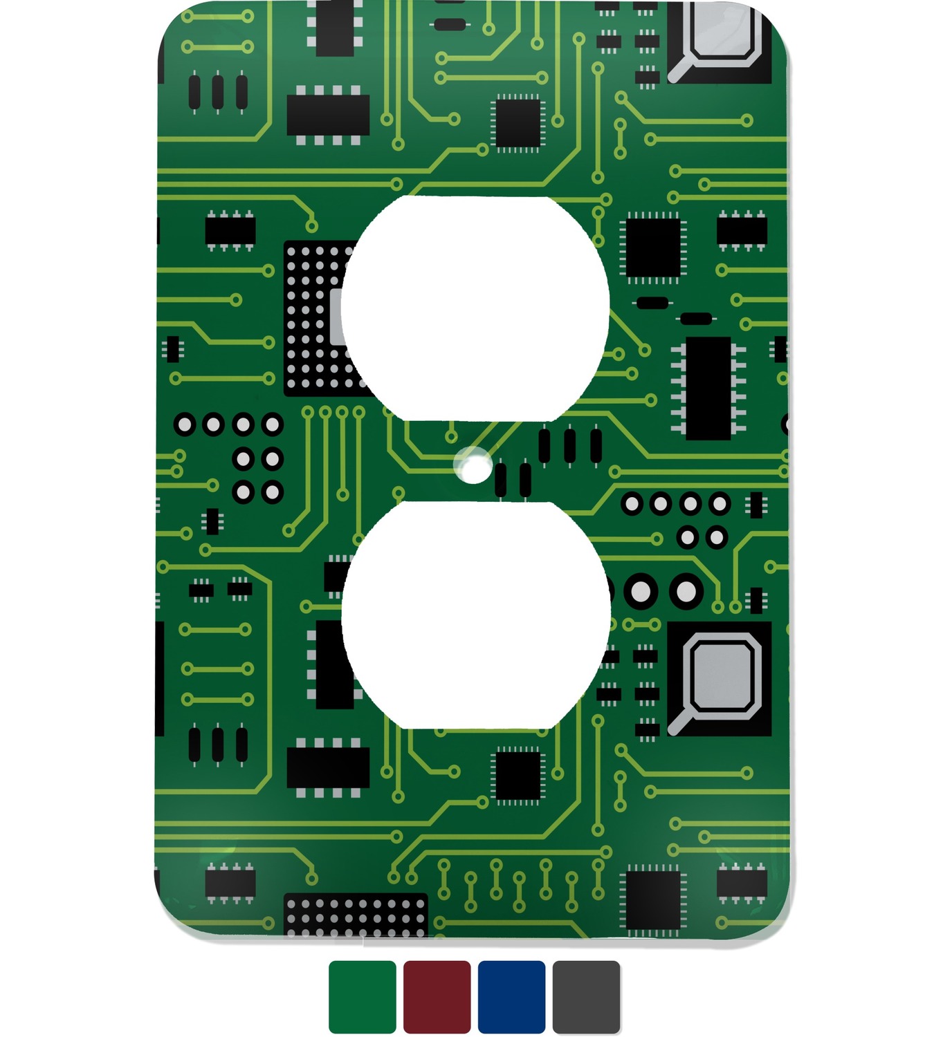 Circuit Board Electric Outlet Plate (Personalized) YouCustomizeIt
