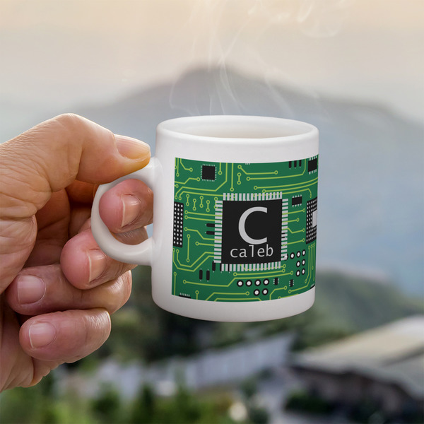 Custom Circuit Board Single Shot Espresso Cup - Single (Personalized)