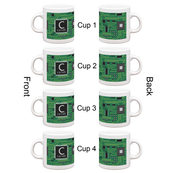 Circuit Board Espresso Cup Set of 4 - Apvl