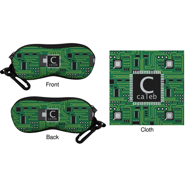 Circuit Board Eyeglass Case & Cloth (Approval)