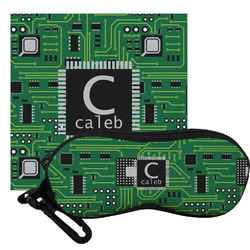 Circuit Board Eyeglass Case & Cloth (Personalized)