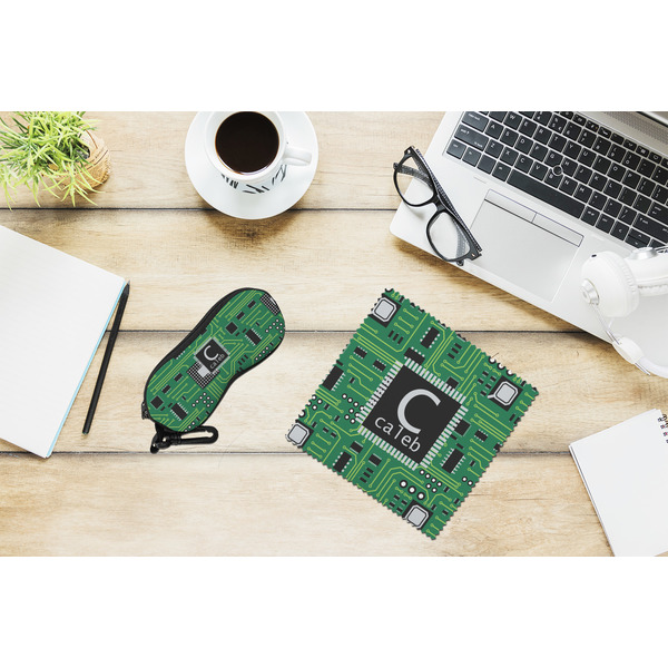 Circuit Board Eyeglass Case and Cloth Set - LIFESTYLE
