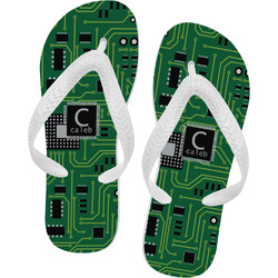 Circuit Board Flip Flops - Large (Personalized)