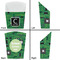 Circuit Board French Fry Favor Box - Front & Back View