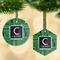Circuit Board Frosted Glass Ornament - MAIN PARENT