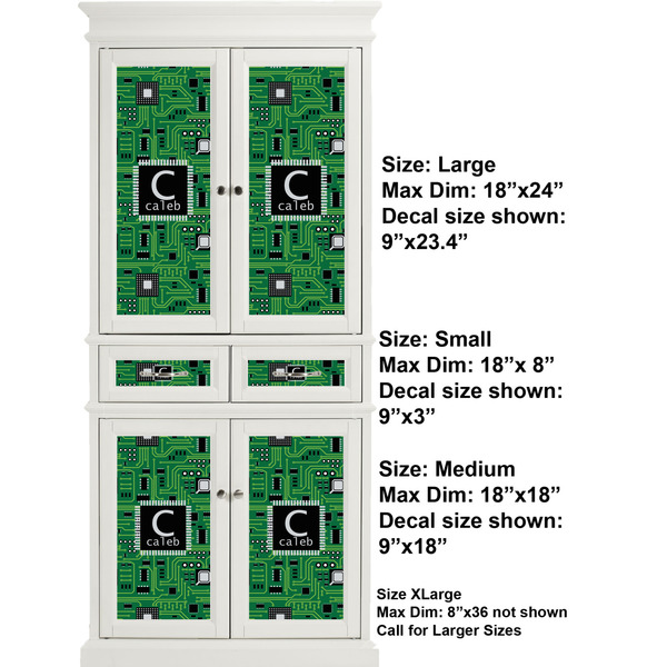 Circuit Board Full Cabinet (Show Sizes)