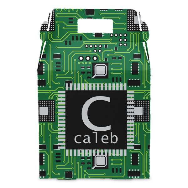 Circuit Board Gable Favor Box - Front