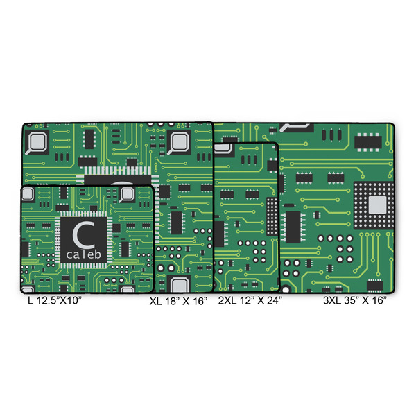 Circuit Board Gaming Mats - SIZE CHART