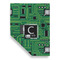 Circuit Board Garden Flags - Large - Double Sided - FRONT FOLDED