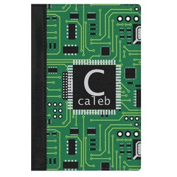 Circuit Board Genuine Leather Passport Cover (Personalized)