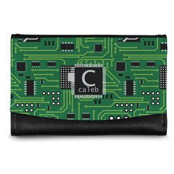 Circuit Board Genuine Leather Women's Wallet - Small (Personalized)