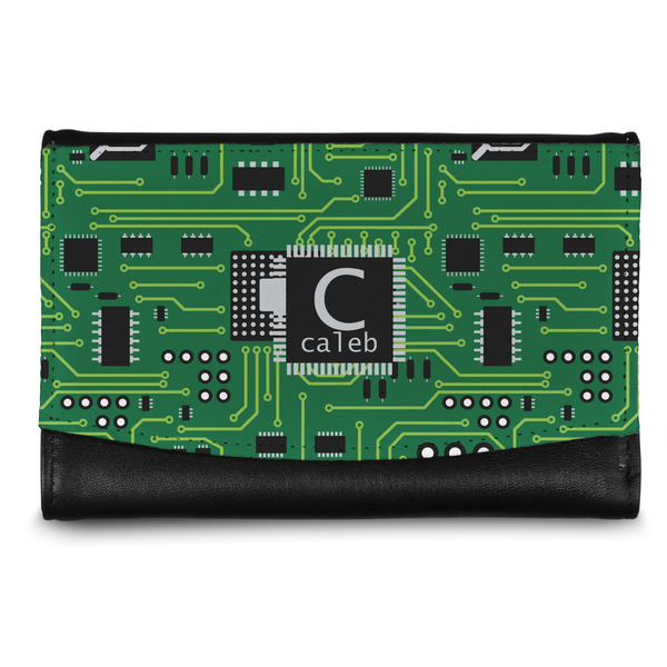 Custom Circuit Board Genuine Leather Women's Wallet - Small (Personalized)