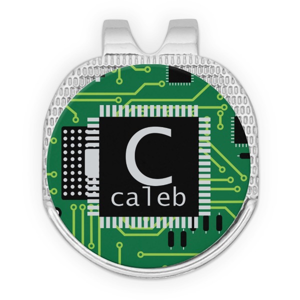 Circuit Board Golf Ball Hat Marker Hat Clip