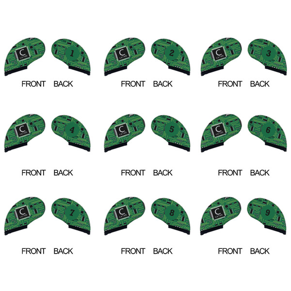 Circuit Board Golf Club Covers - APPROVAL (set of 9)
