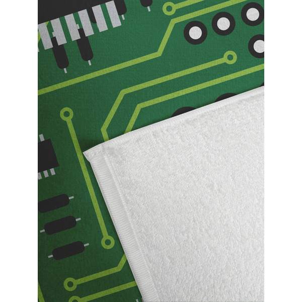 Circuit Board Golf Towel - Detail