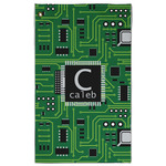 Circuit Board Golf Towel - Poly-Cotton Blend w/ Name and Initial