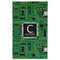 Circuit Board Golf Towel - Front (Large)