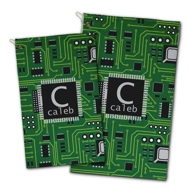 Circuit Board Golf Towel - PARENT (small and large)