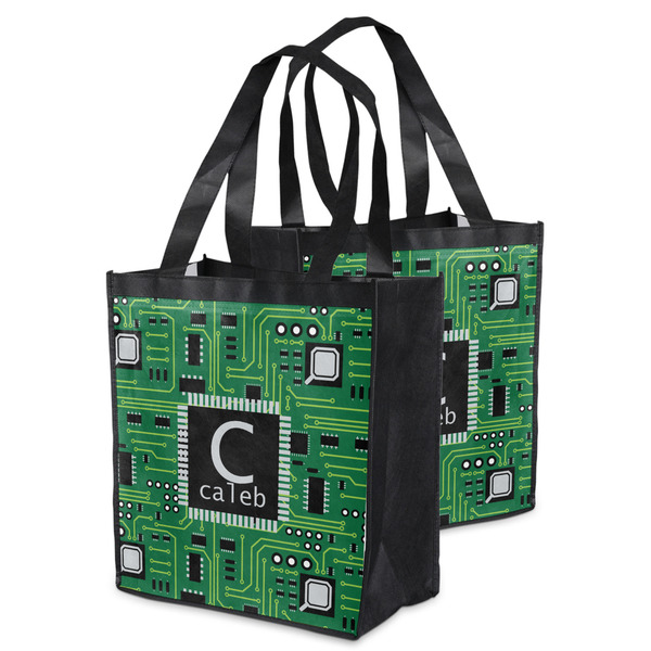 Circuit Board Grocery Bag - MAIN