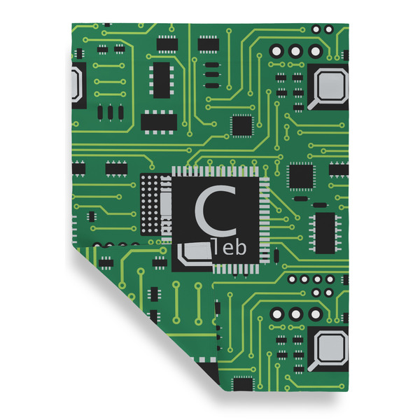 Circuit Board House Flags - Double Sided - FRONT FOLDED