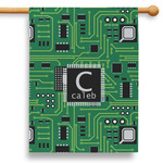 Circuit Board 28" House Flag (Personalized)