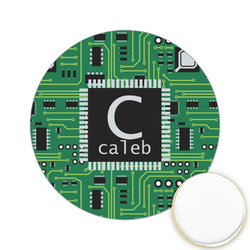 Circuit Board Printed Cookie Topper - 2.15" (Personalized)
