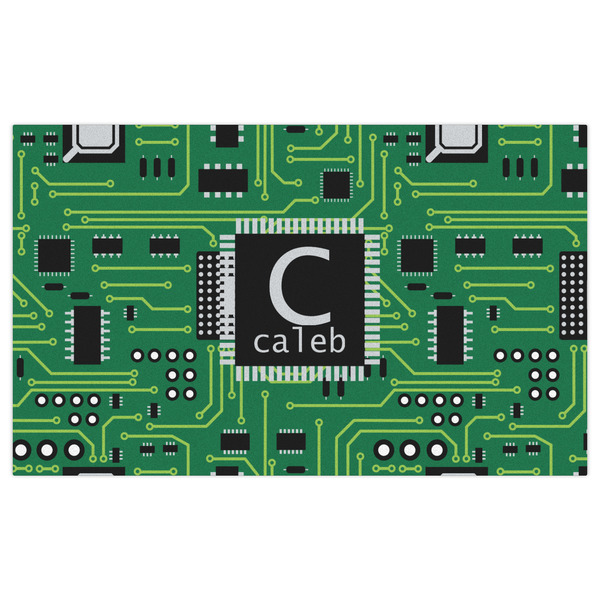 Circuit Board Indoor / Outdoor Rug - 3'x5' - Front Flat