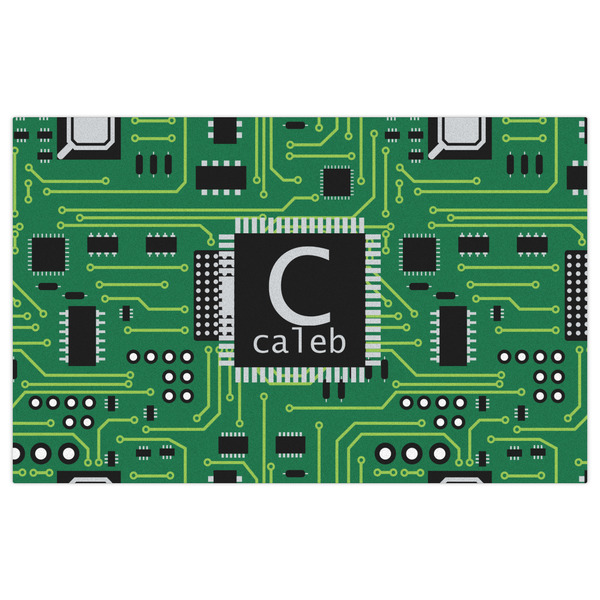 Circuit Board Indoor / Outdoor Rug - 5'x8' - Front Flat