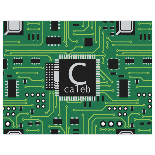 Circuit Board Indoor / Outdoor Rug - 6'x8' - Front Flat