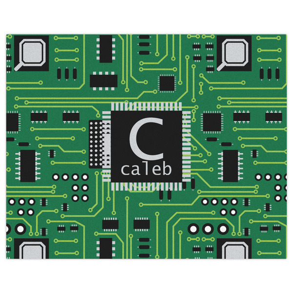 Circuit Board Indoor / Outdoor Rug - 8'x10' - Front Flat