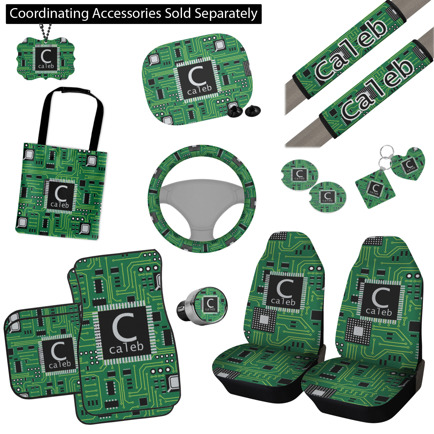 Custom Circuit Board Car Floor Mats (Personalized) YouCustomizeIt
