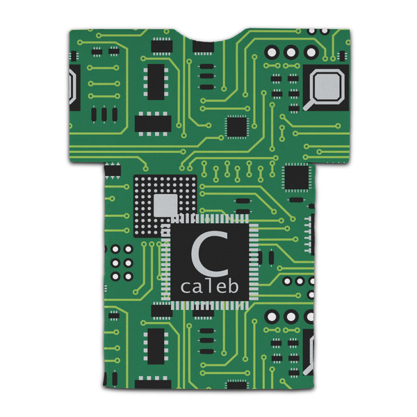 Circuit Board Jersey Bottle Cooler - BACK (flat)