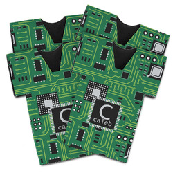 Circuit Board Jersey Bottle Cooler - Set of 4 (Personalized)