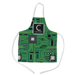Circuit Board Kid's Apron w/ Name and Initial