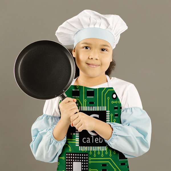 Circuit Board Kid's Aprons - Medium - Lifestyle